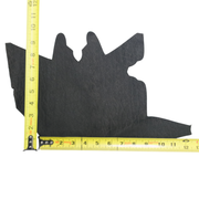 Genuine Hippo Project Pieces, 4-5 oz, 1-4 Sq Ft, Rough-out Black / < 1 Sq Ft / Hide 1 | The Leather Guy