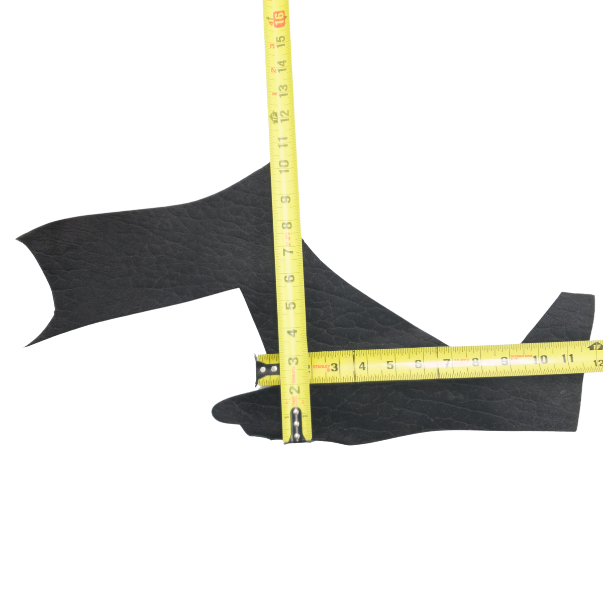 Genuine Hippo Project Pieces, 4-5 oz, 1-4 Sq Ft, Rough-out Black / < 1 Sq Ft / Hide 2 | The Leather Guy