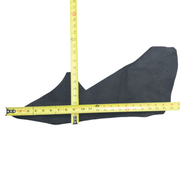 Genuine Hippo Project Pieces, 4-5 oz, 1-4 Sq Ft, Rough-out Black / < 1 Sq Ft / Hide 3 | The Leather Guy