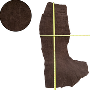 Chocolate Brown, 5-6 oz, 1-5 Sq Ft, Genuine Hippo Hides, 10.5 Sq Ft / Hide 1 | The Leather Guy