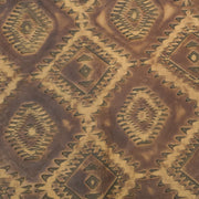 Southwest Aztec Embossed Leather Sheets – Genuine Cowhide for Handbags, Wallets & DIY Crafts, Honey Diamond / 4x6 | The Leather Guy