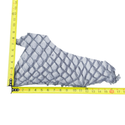 Pirarucu Amazon Bass Leather, Under 1 - 1 Sq Ft Project Pieces, Ice Slate Gray / Under 1 Sq Ft / 1 | The Leather Guy