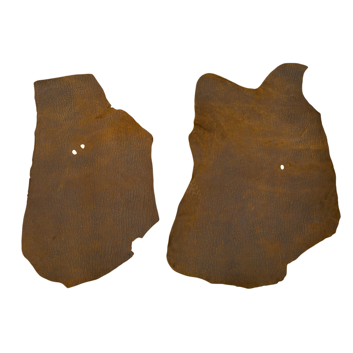 Tan Roughout Genuine Hippo Hides, 5-6 oz, 4-14 Sq Ft, Economy / 3-4 Sq Ft | The Leather Guy