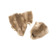 Craft Grade Fur Face Remnants, Light Brown Mink | The Leather Guy