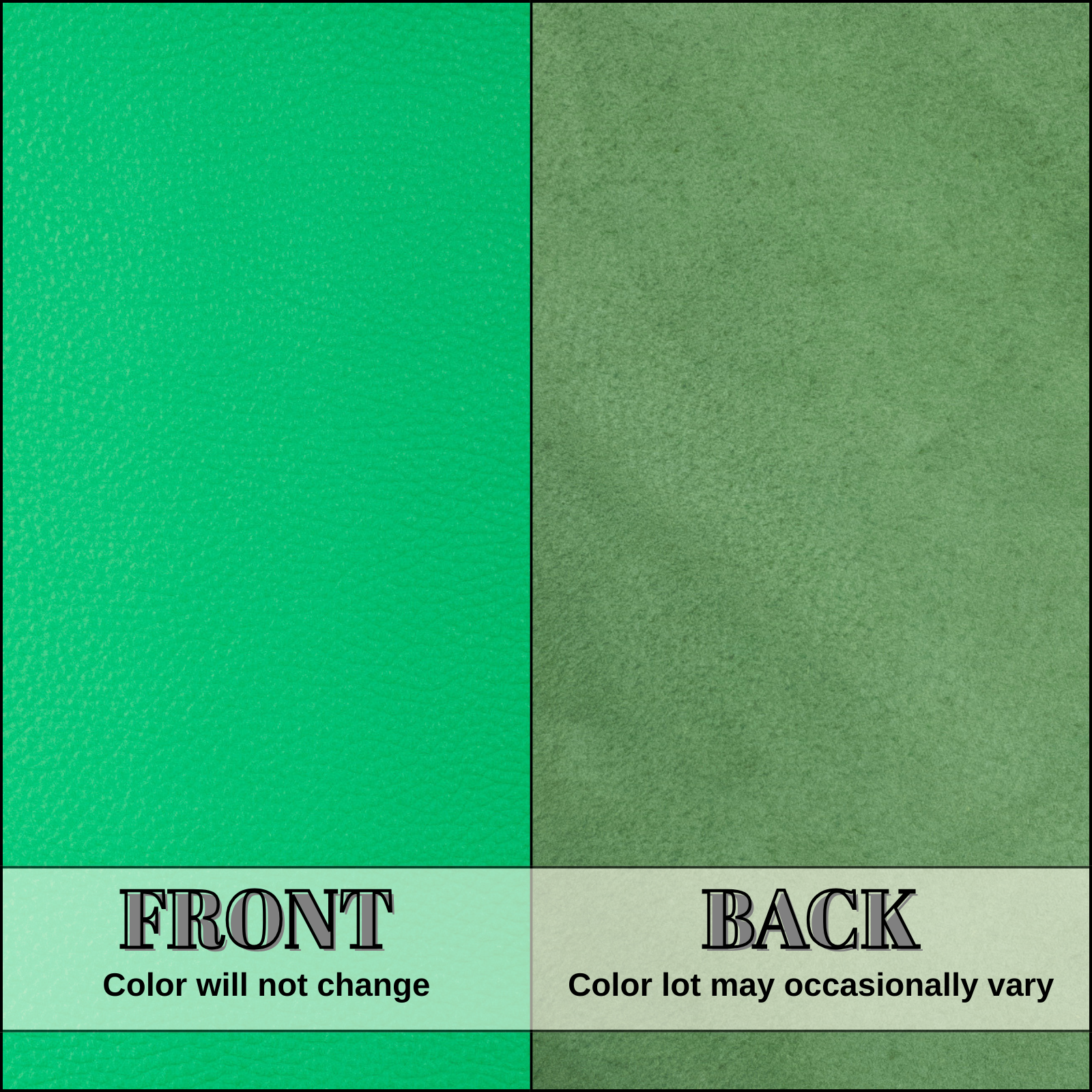 Bright Green Cowhide Leather – Pebble Grain 3–4 oz | Lexington Lush Green, | The Leather Guy