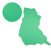 Bright Green Cowhide Leather – Pebble Grain 3–4 oz | Lexington Lush Green, Side / 18 - 20 Lowgrade | The Leather Guy