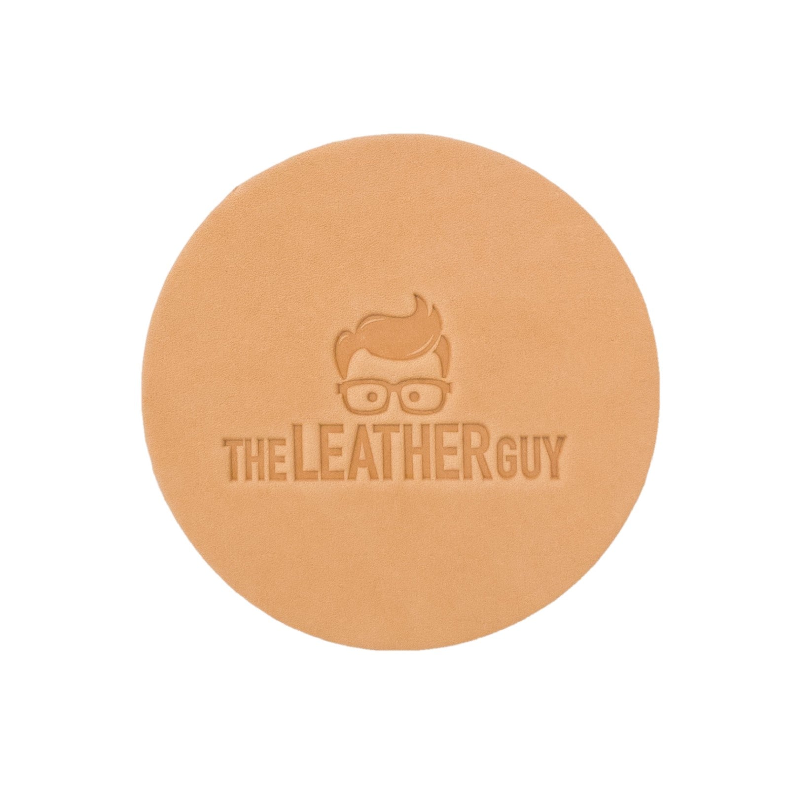 6 Pk Premium Coaster Set - Natural Veg Tan 9-10oz,  | The Leather Guy