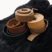 Oil Tanned Strap Seconds Miscellaneous Bundle, 4-10 oz, Pre-cut Belt Blanks,  | The Leather Guy