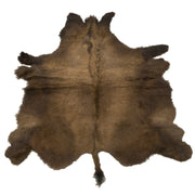 Hair on Bison Rug Tanned Hide Buffalo Robe 64" x 82",  | The Leather Guy