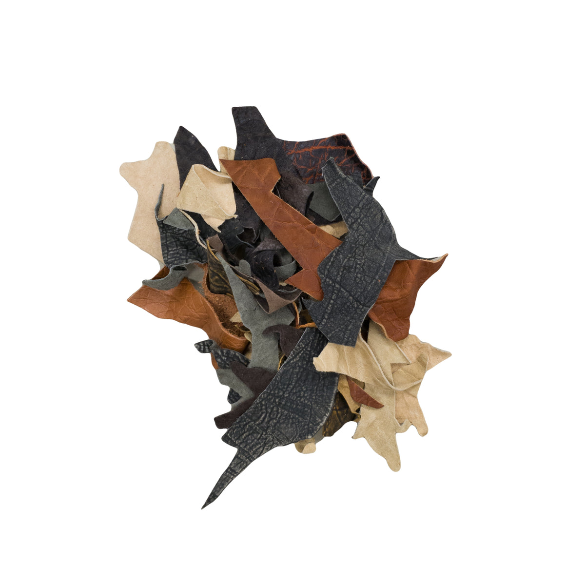 Pirarucu Bass and Elephant Leather Scraps & Remnants – 3–6 oz, Elephant / Elephant Mix / 1 lb | The Leather Guy