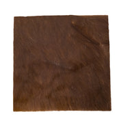 Solid Dark Brown, Hair on Cow Pre-cuts, 12 x 12 | The Leather Guy
