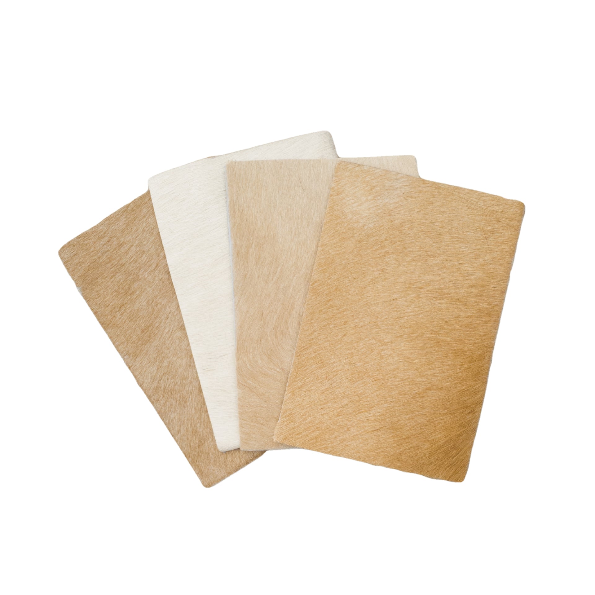 Solid Light Brown, Hair on Cow Pre-cuts, | The Leather Guy
