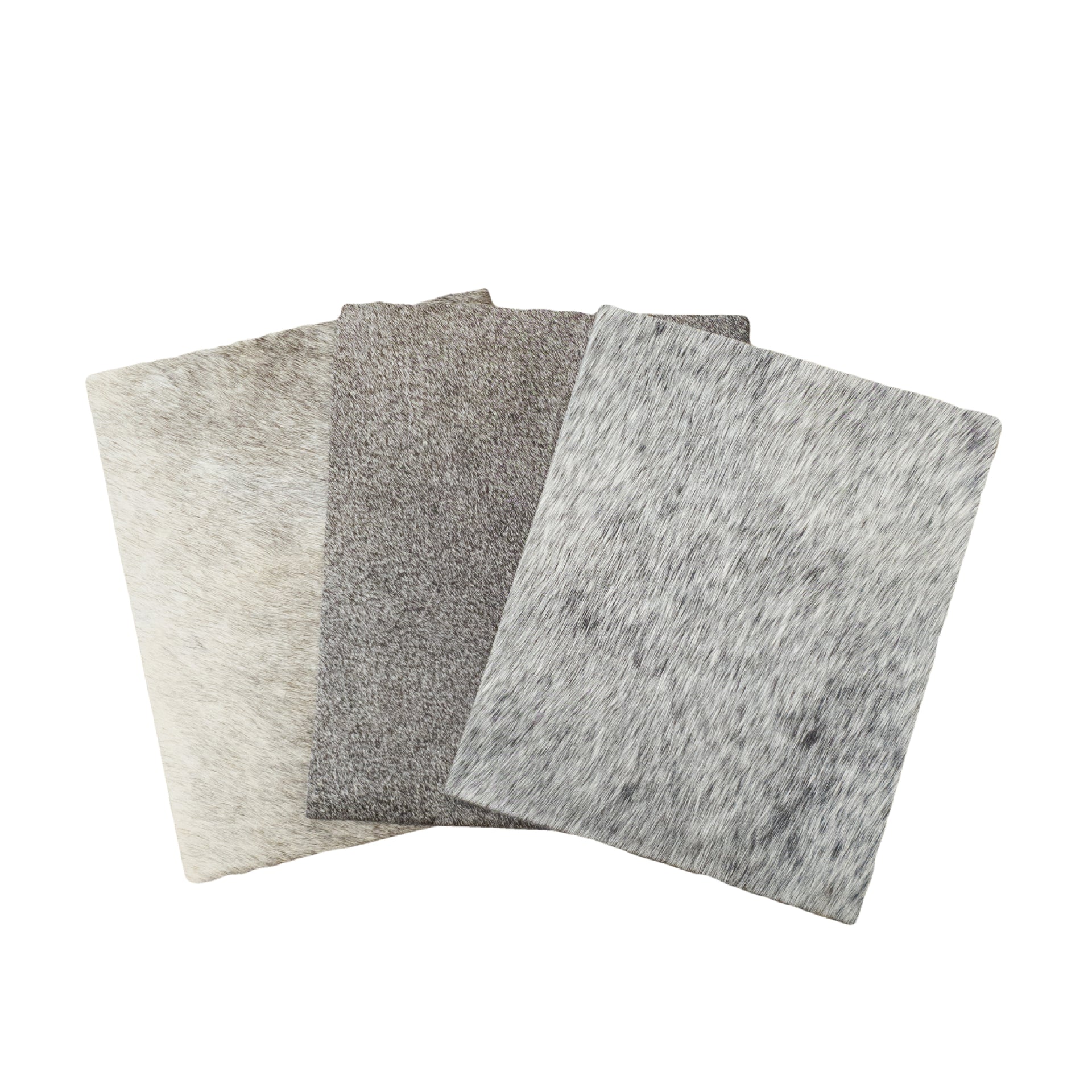 Peppered Grey Hair on Cow Hide Pre-Cuts – Medium to Dark Grey Cowhide, | The Leather Guy