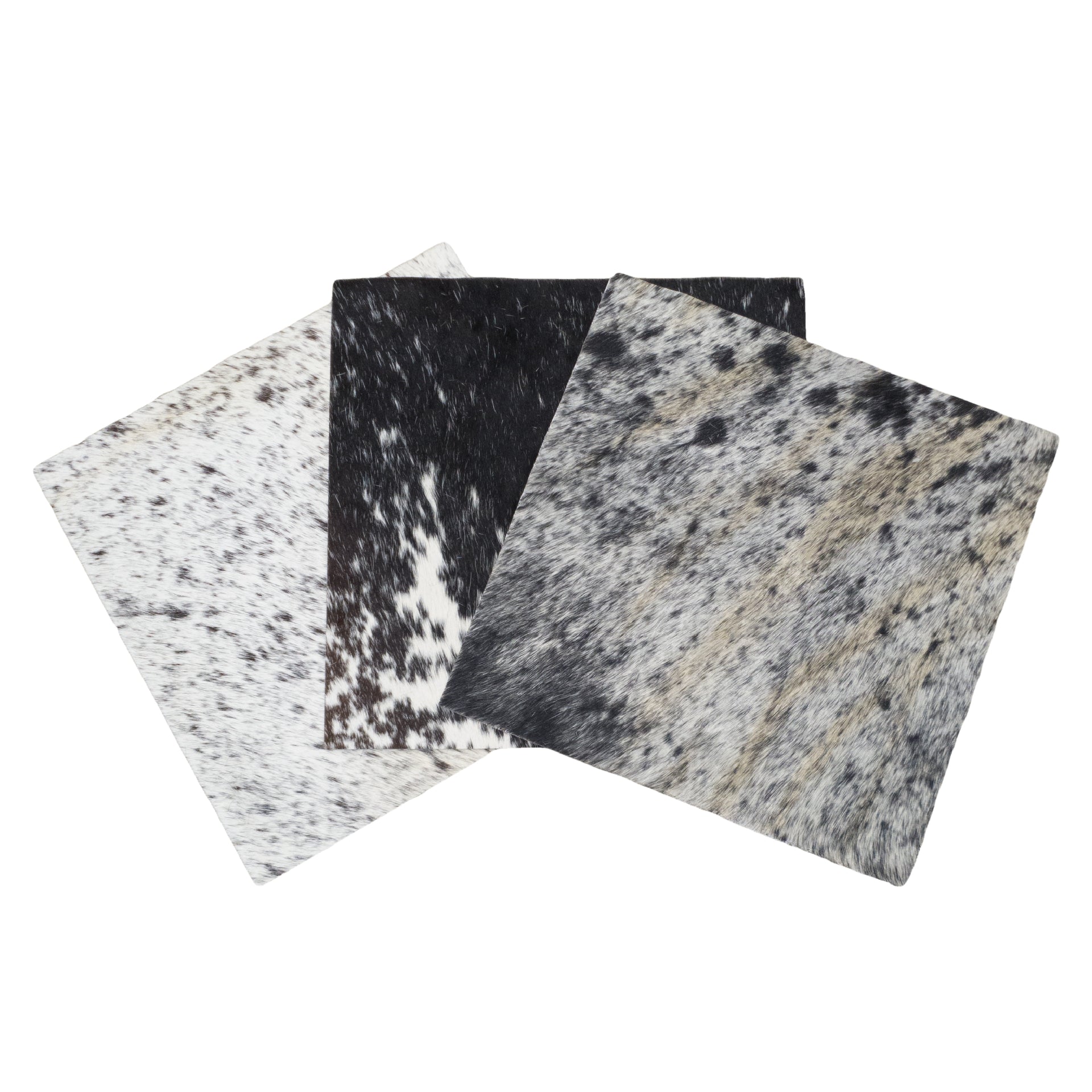 Heavy Spotted Black & Off-White Hair on Cow Hide Pre-Cuts – Genuine Cowhide, | The Leather Guy