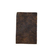 Dark Brindle Brown, Black, and Off-White Hair on Cow Hide Pre-cut, 4 x 6 | The Leather Guy