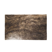 Dark Brindle Brown, Black, and Off-White Hair on Cow Hide Pre-cut, 20 x 12.25 | The Leather Guy