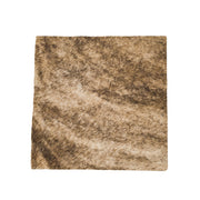 Light Brindle Brown, Black, and Off-White Hair on Cow Hide Pre-cut, 12 x 12 | The Leather Guy