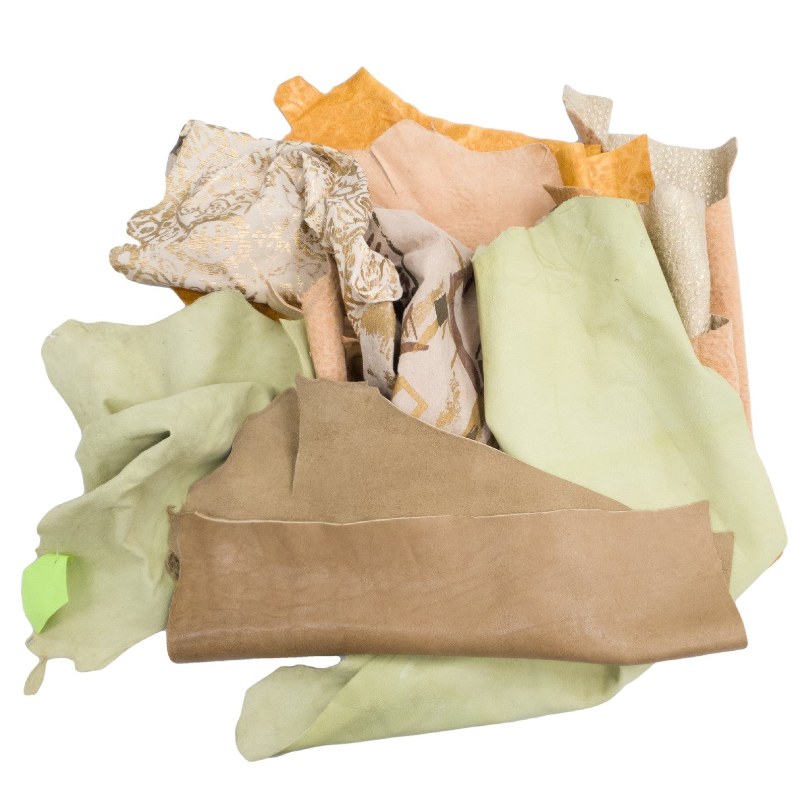 IN STORE- Multicolored, 1 pound lamb Scrap and Remnants Bag, | The Leather Guy