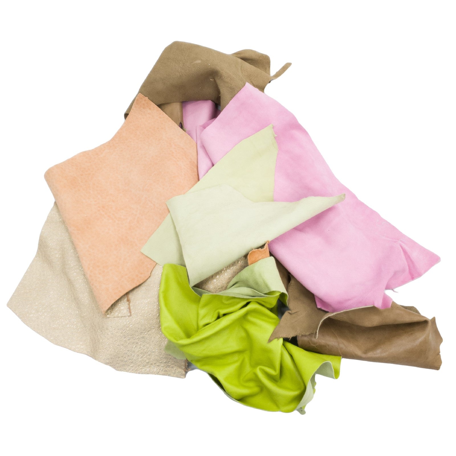 IN STORE- Multicolored, 1 pound lamb Scrap and Remnants Bag, | The Leather Guy