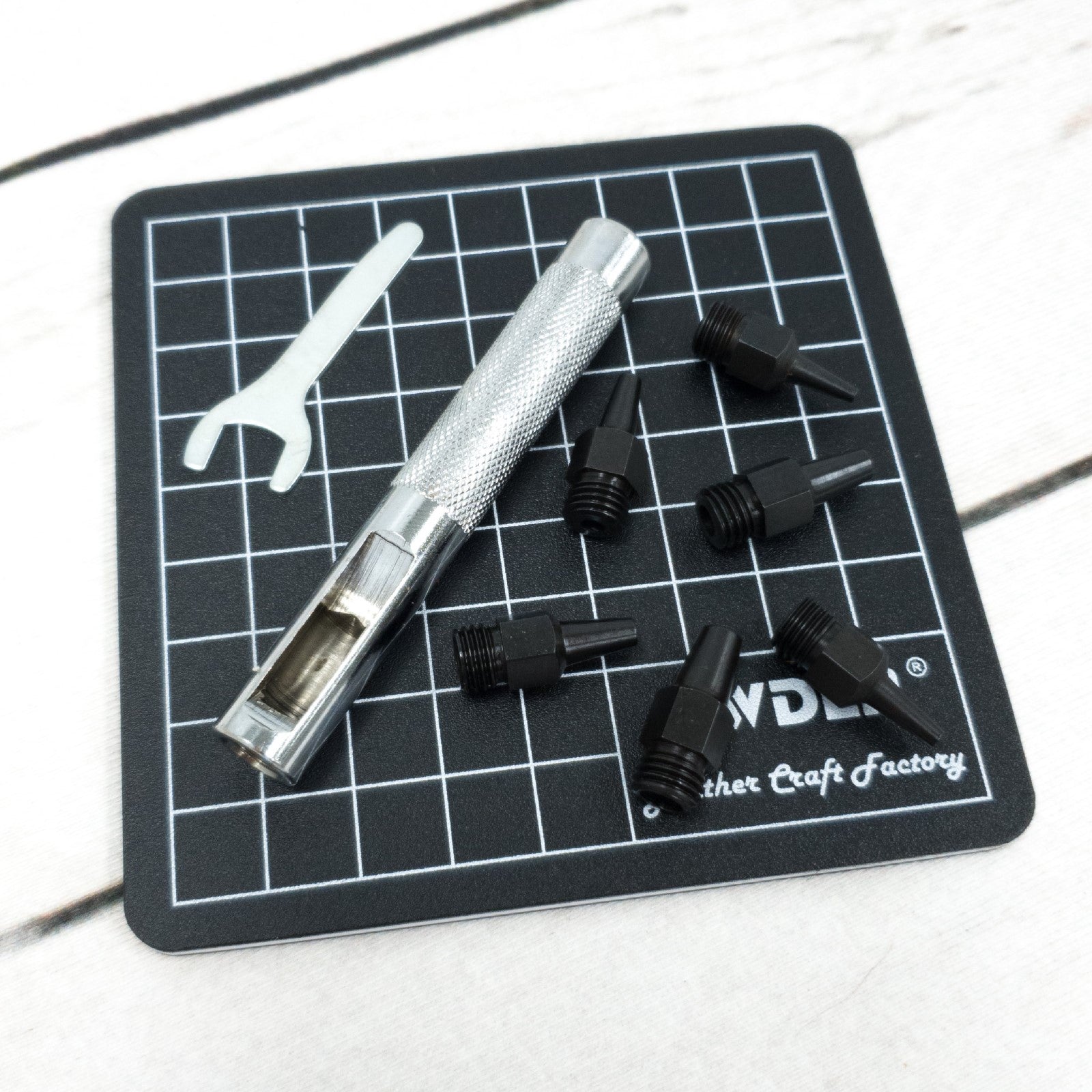 Heavy Duty Leather Hole Punch Set with Mini Mat, Mat / Mini Punch Set | The Leather Guy