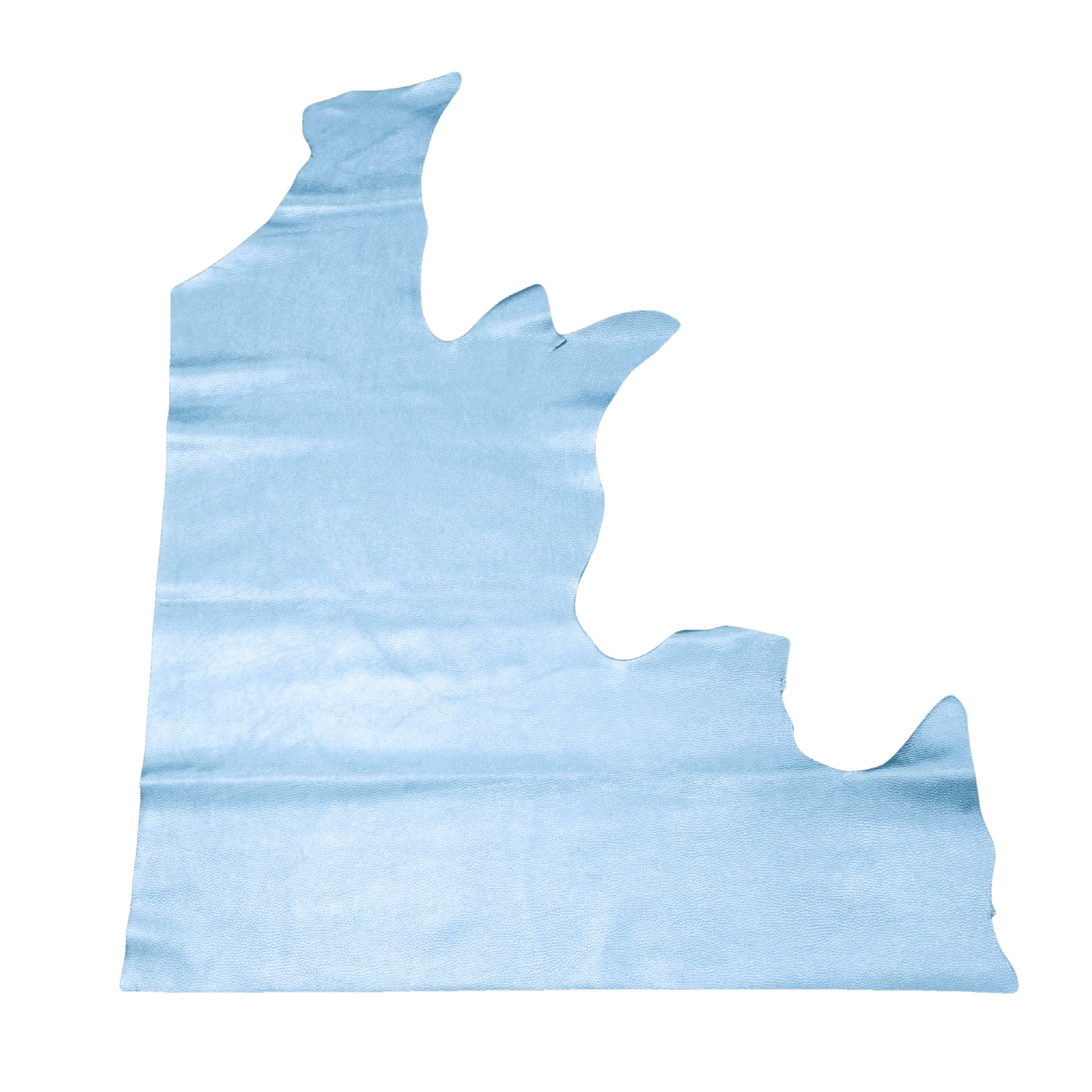 Sky Blue Sapphire, 2.5-3.5 oz Cow Sides, Metallic Jewelry Box, Top Piece / 6.5-7.5 Sq Ft | The Leather Guy