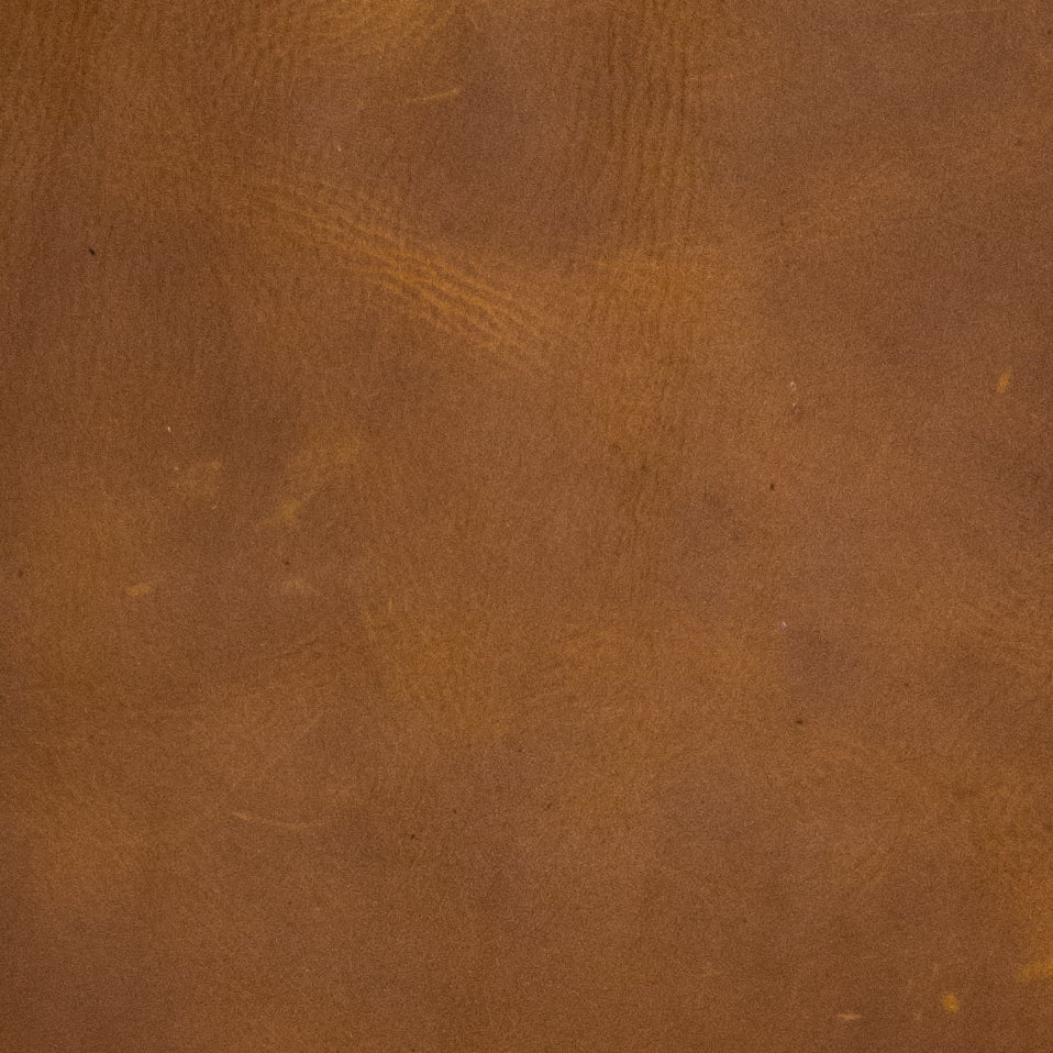 Cowhide Chrome Tan Chap Leather Pre-Cuts, 5-6oz, Medium Acorn, 4 x 6 | The Leather Guy