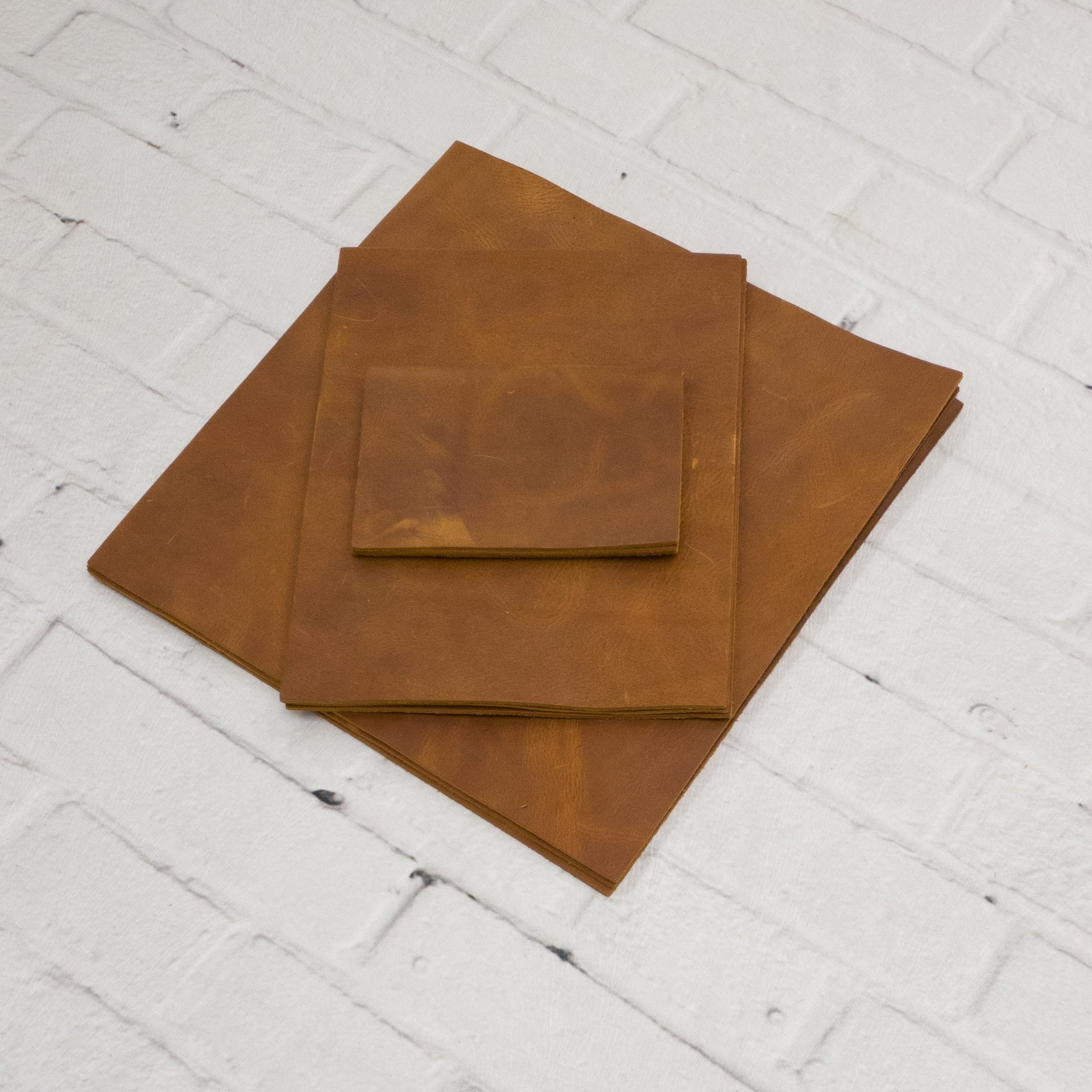 Cowhide Chrome Tan Chap Leather Pre-Cuts, 5-6oz, Medium Acorn, | The Leather Guy
