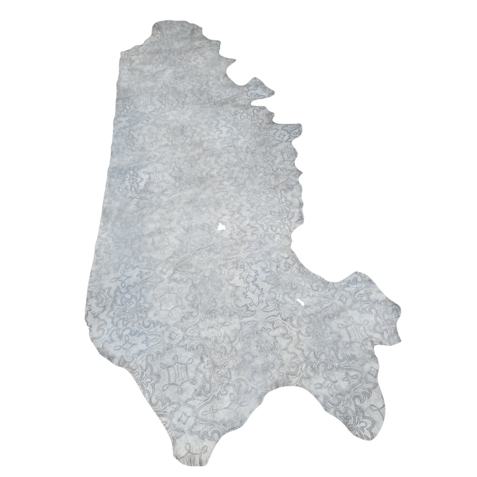 White Crackle Denim Cowhide Leather – 3–4 OZ, 15–23 sq ft Fashion Cow Sides, Side / Low-Grade 18-20 Sq Ft | The Leather Guy