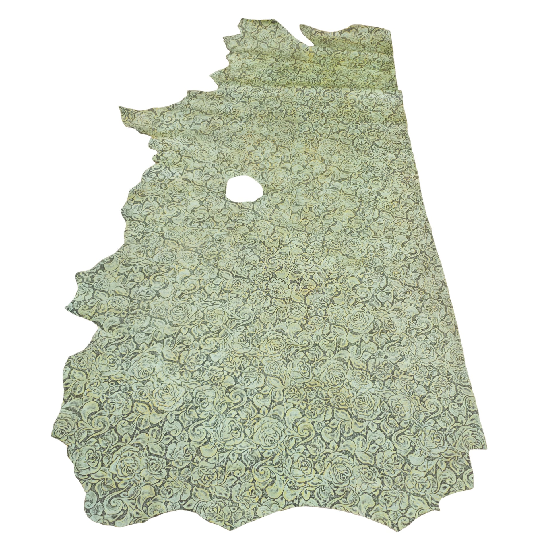 Madly Mint Rose Cowhide Leather – 3–4 OZ, 18–26 sq ft Fashion Cow Sides, Side / Low-Grade 18-20 Sq Ft | The Leather Guy