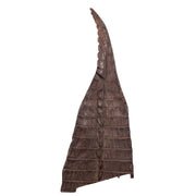 Partial Caiman Tails Various Colors Genuine Hide, Chocolate | The Leather Guy