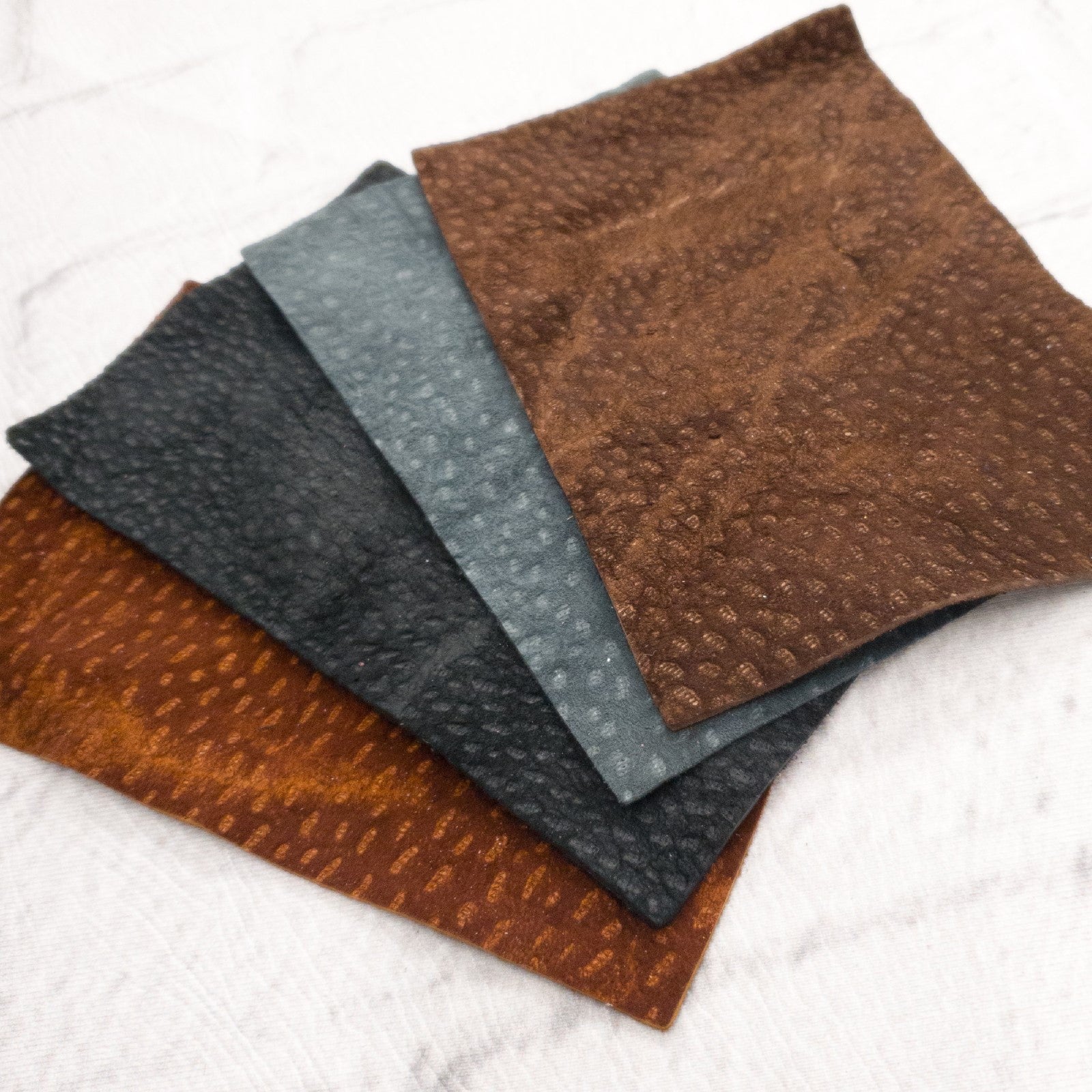 Genuine Carpincho (Capybara) Leather, 3 - 4 oz, Chrome Tan Pre-Cuts, | The Leather Guy