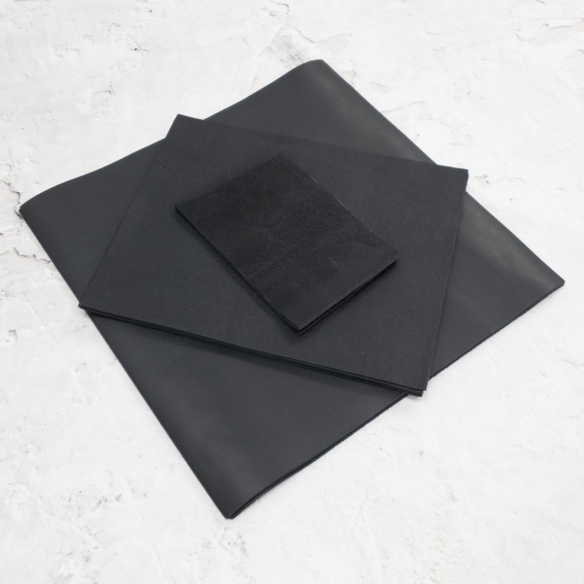 Black Cowboy Cut Pre-cuts, | The Leather Guy