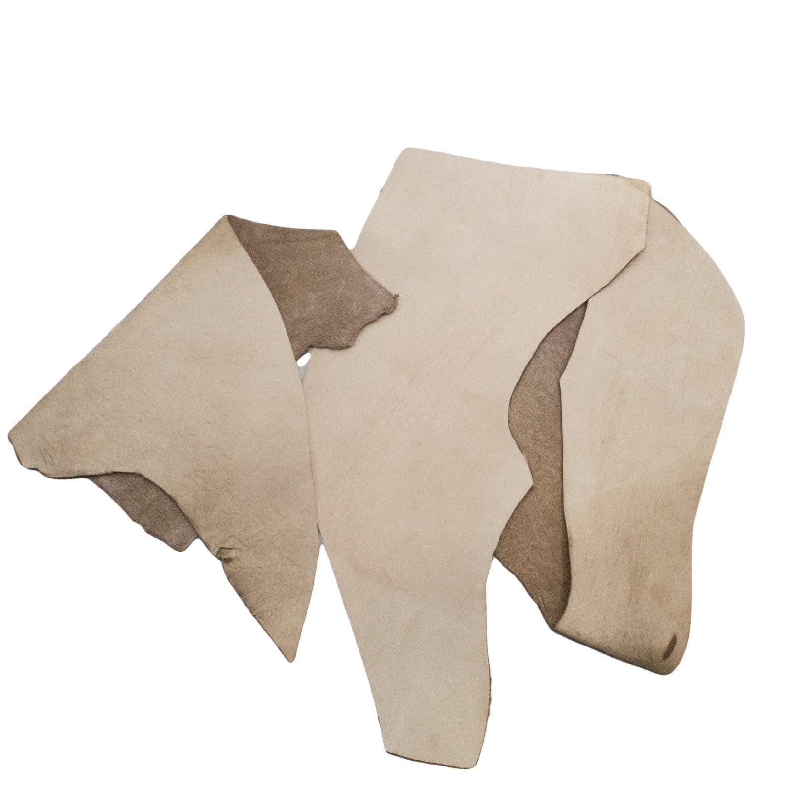 Heavy Light Brown Cowhide, 3 hand - 3 Sq Ft, 8-10 oz , Oil Tanned Remnant Bags, | The Leather Guy