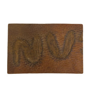 Grunge Branded Pre-cuts, 5-6 oz Oil Tan, Limited Stock Pre-cuts, (4"x6") NV Reddish Brown - Chrome Tan | The Leather Guy