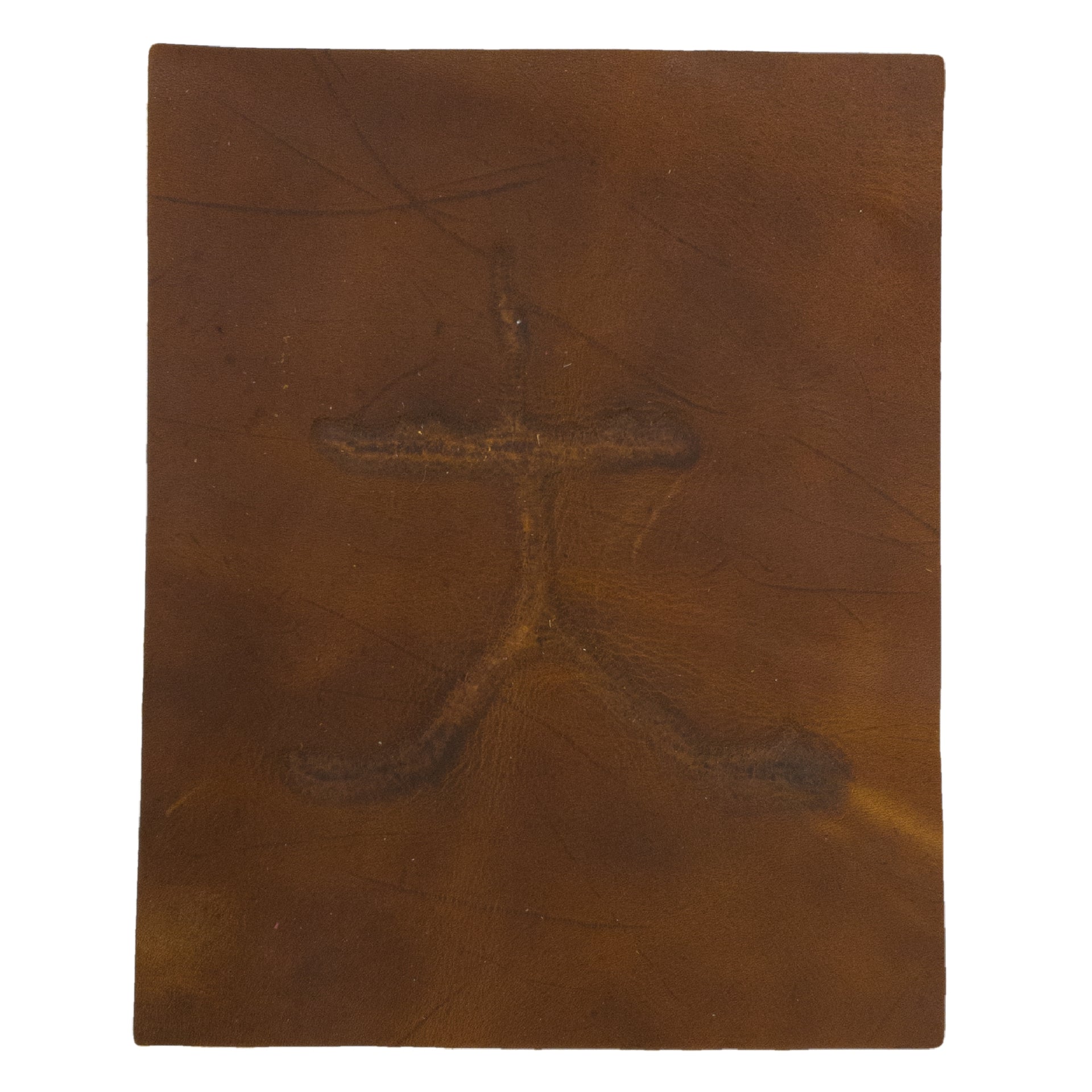 Grunge Branded Pre-cuts, 5-6 oz Oil Tan, Limited Stock Pre-cuts, (8"x10") Hidden Gold Reddish Brown - Chrome Tan | The Leather Guy
