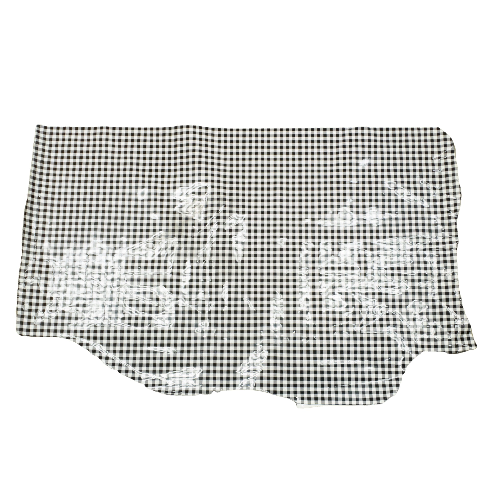 Spade Collection, Patent Cow Handbag Leather, Sides and Project Pieces, Small Black Gingham / Project Piece (Bottom) / 6.5-7.5 Sq Ft | The Leather Guy