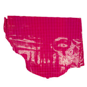 Spade Collection, Patent Cow Handbag Leather, Sides and Project Pieces, KS-Pretty in Pink Houndstooth (3-4 oz) / Project Piece (Bottom) / 6.5-7.5 Sq Ft | The Leather Guy