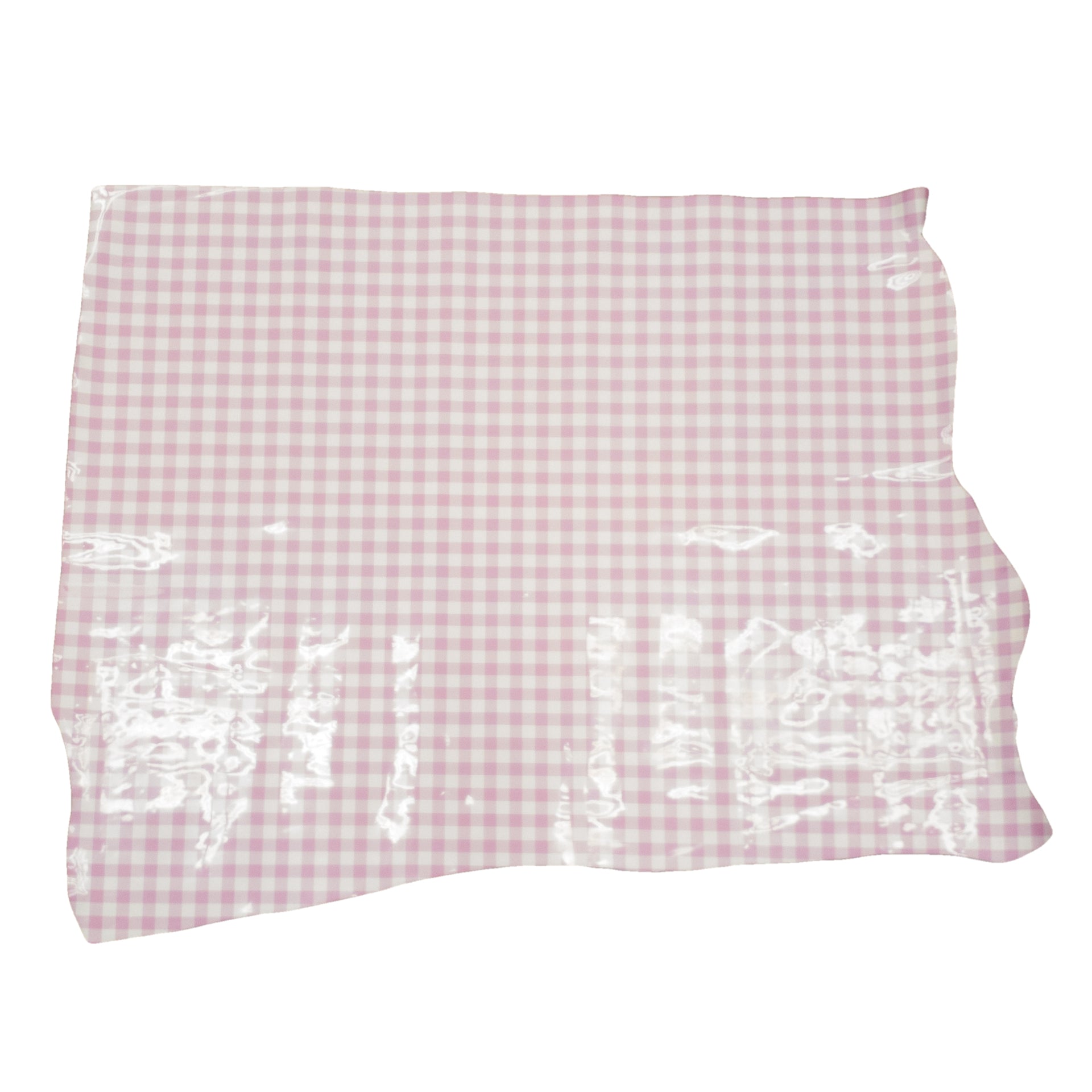 Spade Collection, Patent Cow Handbag Leather, Sides and Project Pieces, Large Pink Gingham / Project Piece (Middle) / 6.5-7.5 Sq Ft | The Leather Guy