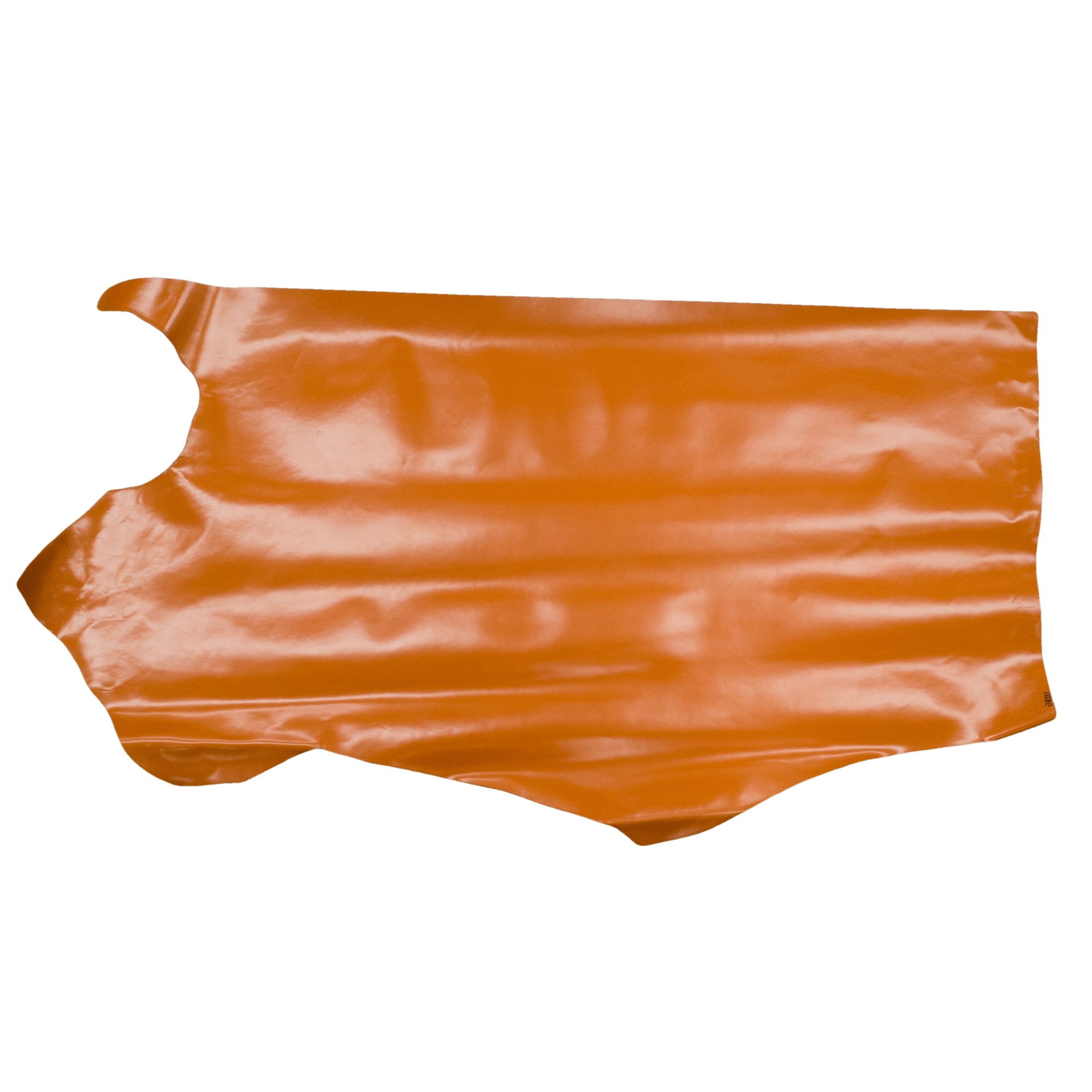 Solid Colors, Semi-Patent Cow Handbag Leather, Sides and Project Pieces, Oh So Orange / Project Piece (Bottom) / 6.5-7.5 Sq Ft | The Leather Guy