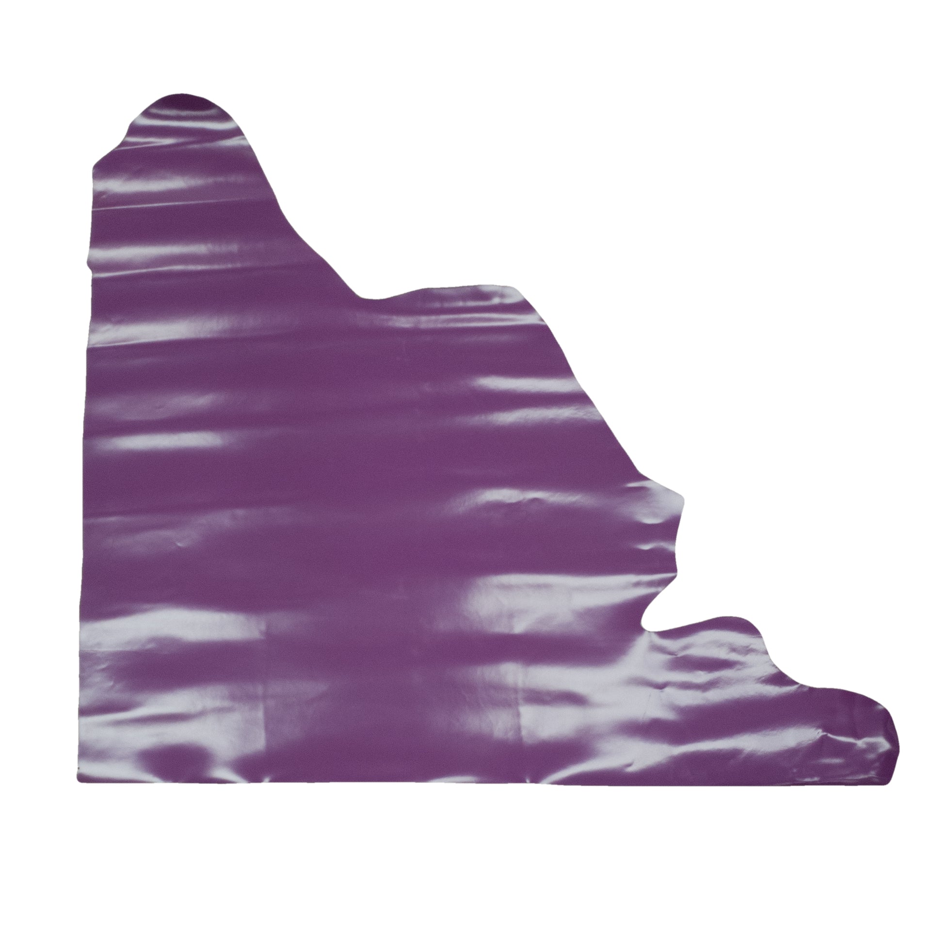 Solid Colors, Semi-Patent Cow Handbag Leather, Sides and Project Pieces, Grape Soda / Project Piece (Top) / 6.5-7.5 Sq Ft | The Leather Guy