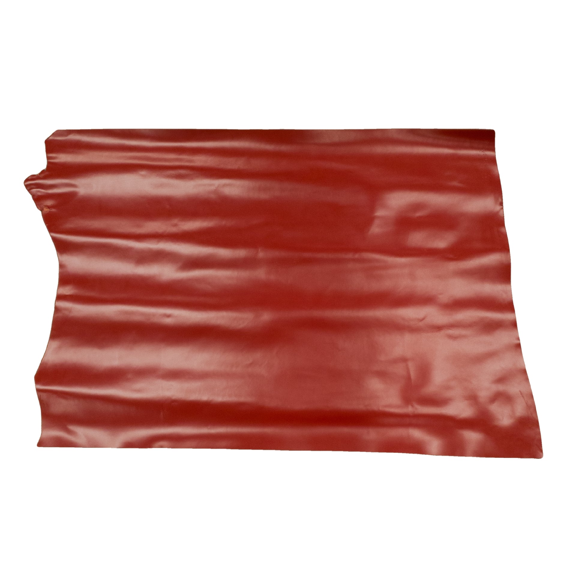 Solid Colors, Semi-Patent Cow Handbag Leather, Sides and Project Pieces, Cherry Bliss / Project Piece (Middle) / 6.5-7.5 Sq Ft | The Leather Guy