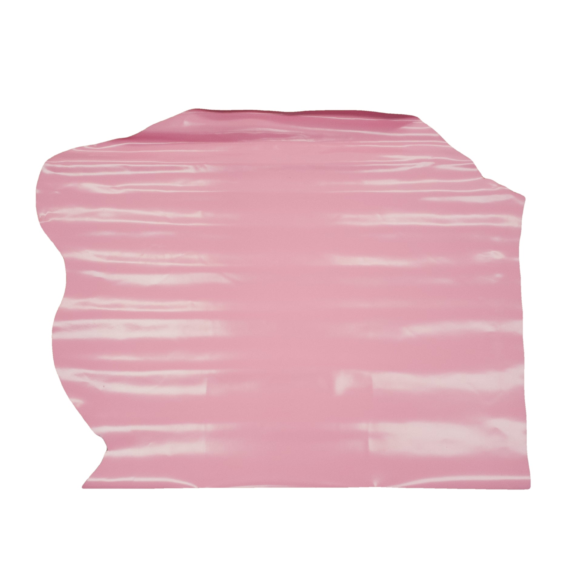 Solid Colors, Semi-Patent Cow Handbag Leather, Sides and Project Pieces, Sweet Heart Pink / Project Piece (Top) / 6.5-7.5 Sq Ft | The Leather Guy