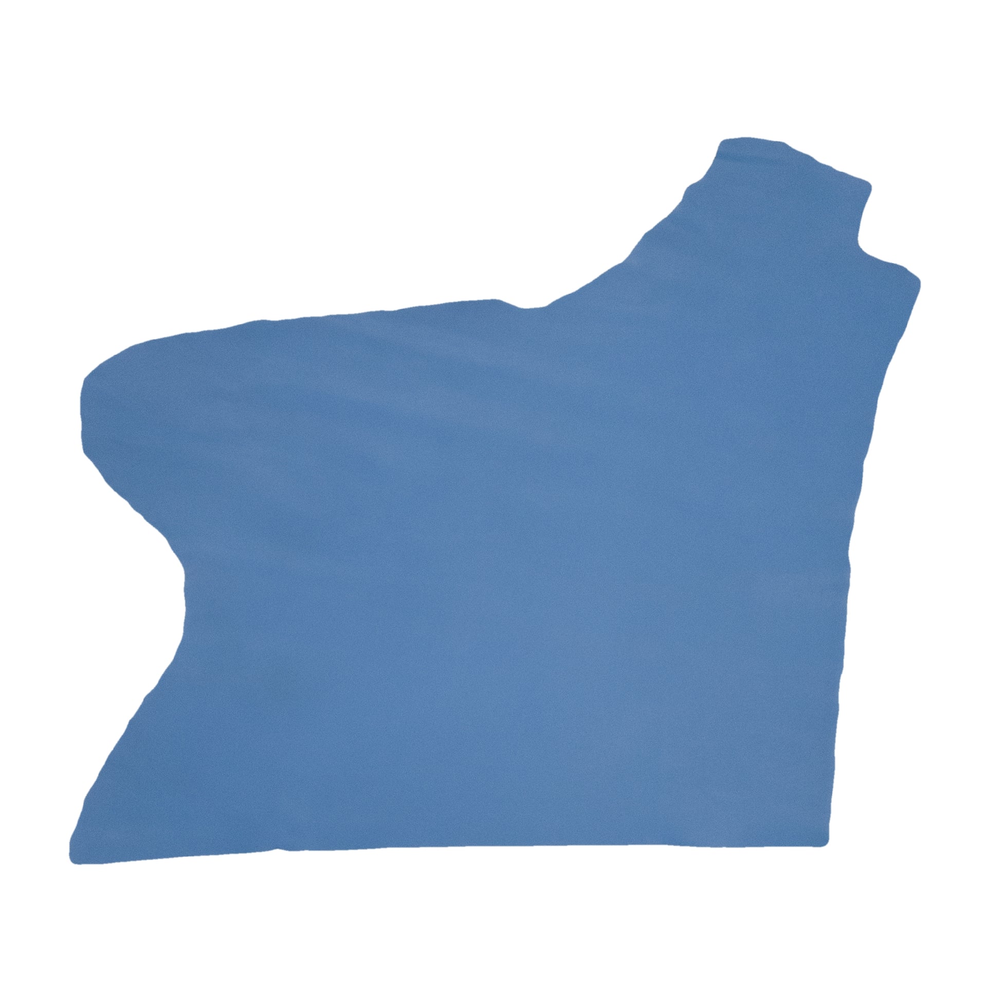 Solid Colors, Semi-Patent Cow Handbag Leather, Sides and Project Pieces, Satin Silent Blue / Project Piece (Top) / 6.5-7.5 Sq Ft | The Leather Guy