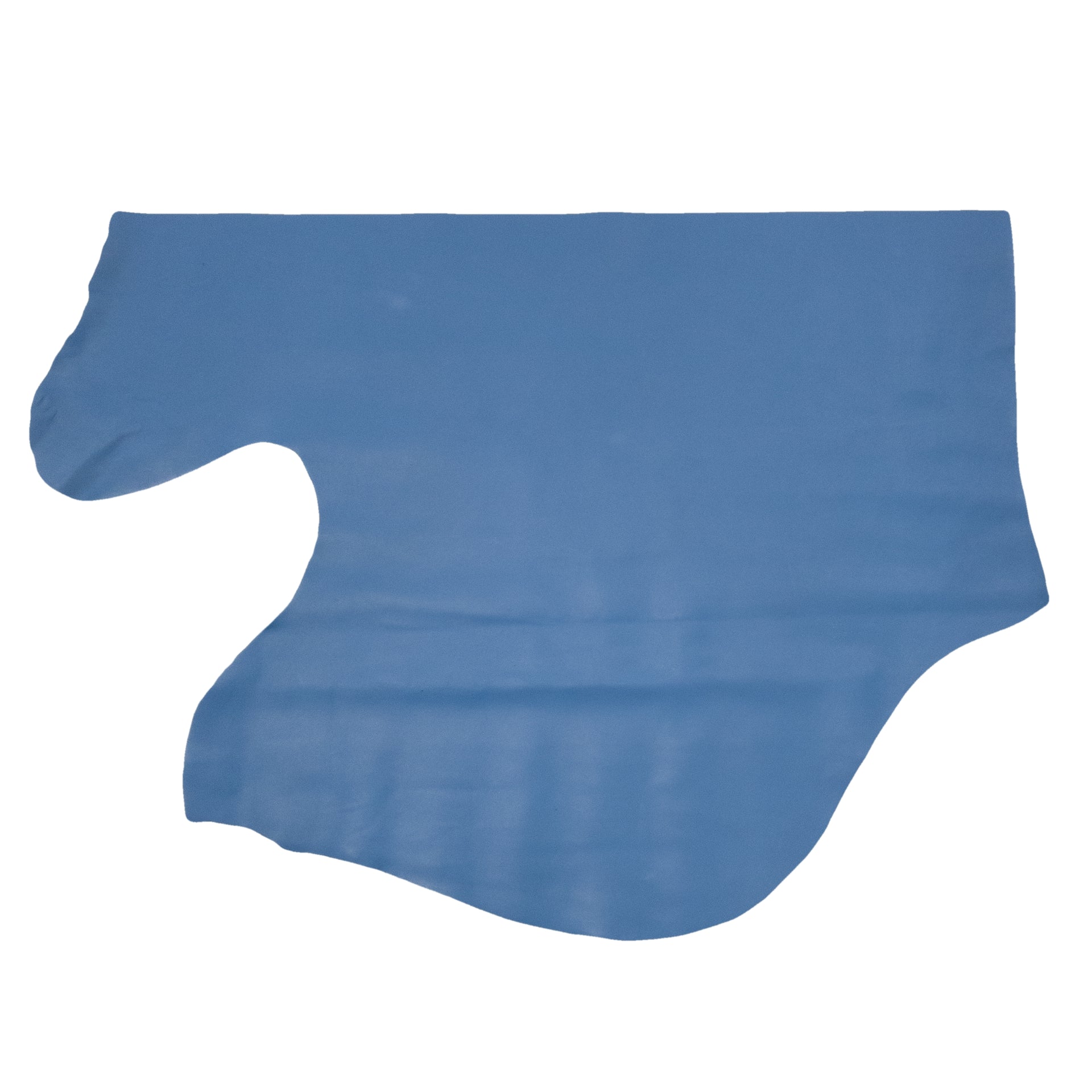 Solid Colors, Semi-Patent Cow Handbag Leather, Sides and Project Pieces, Satin Silent Blue / Project Piece (Bottom) / 6.5-7.5 Sq Ft | The Leather Guy