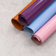 Solid Colors, Semi-Patent Cow Handbag Leather, Sides and Project Pieces, | The Leather Guy