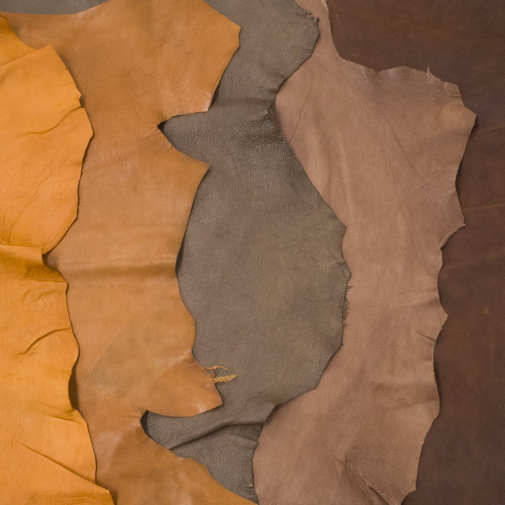 Brown Lamb, 4-9 Sq Ft, 2-3 oz, Mix Bundle, Medium Brown / 4-6 Sq Ft / 4 Pack | The Leather Guy