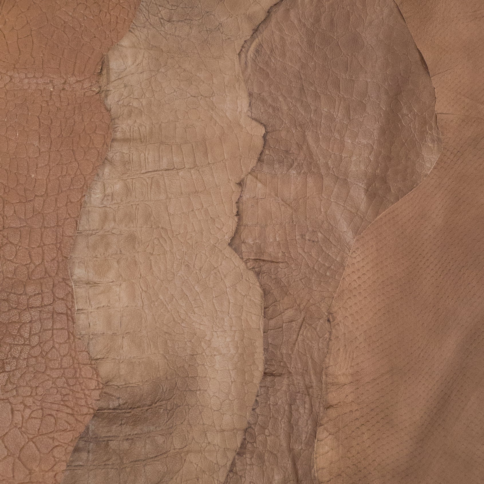 Brown Animal Embossed Lamb, 4-9 Sq Ft, 1-3 oz,, Light to Medium Brown / 4-6 Sq Ft | The Leather Guy