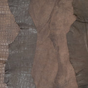 Brown Animal Embossed Lamb, 4-9 Sq Ft, 1-3 oz,, Medium to Dark Brown / 4-6 Sq Ft | The Leather Guy