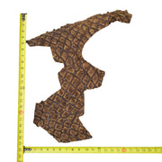Pirarucu Amazon Bass Leather, Under 1 - 1 Sq Ft Project Pieces, Medium Browns / Under 1 Sq Ft / 2 | The Leather Guy