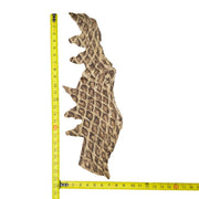 Pirarucu Amazon Bass Leather, Under 1 - 1 Sq Ft Project Pieces, Light Browns / Under 1 Sq Ft / 2 | The Leather Guy